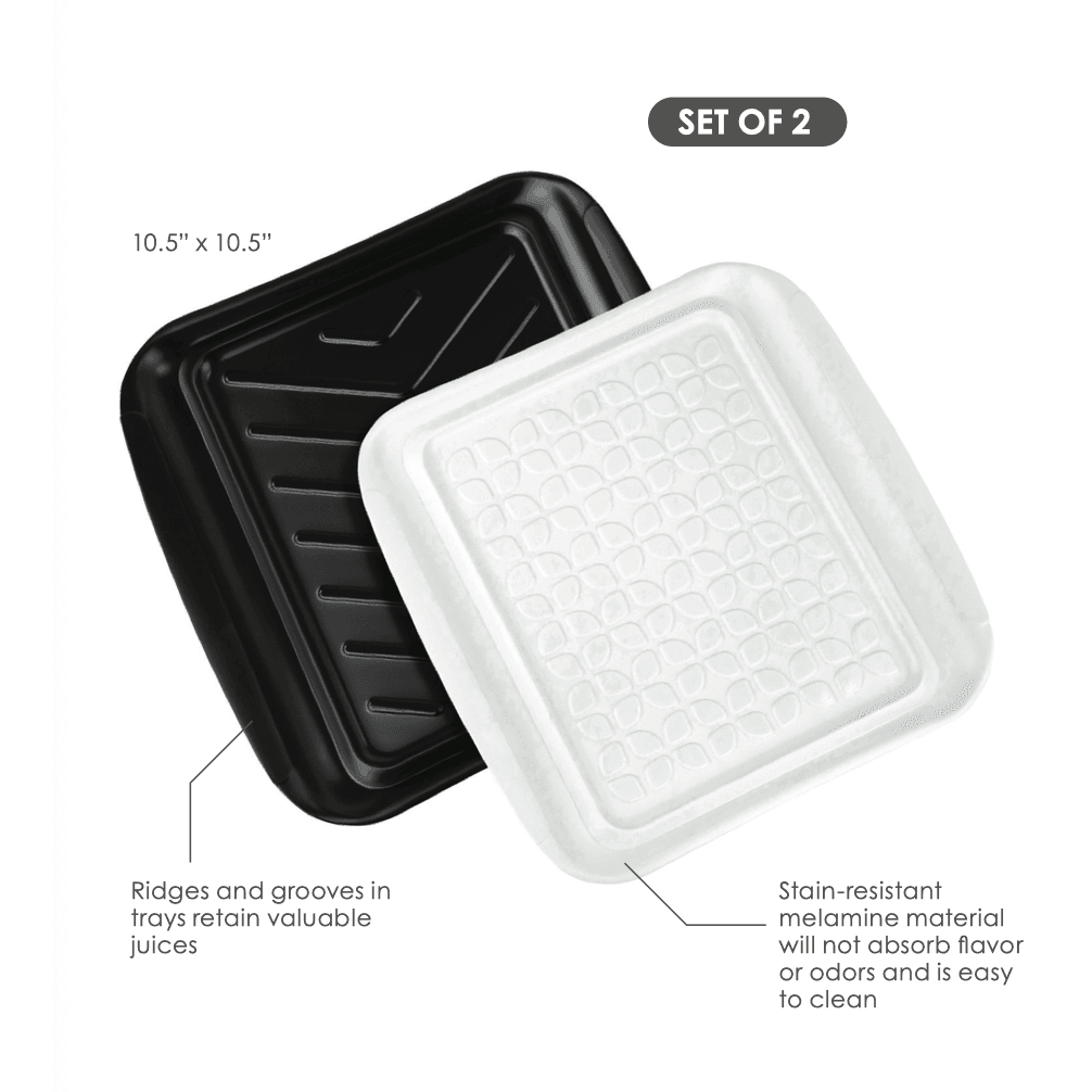 TOVOLO Prep & Serve BBQ Trays (Set of 2): Small