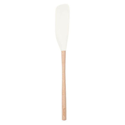 Tovolo Flex-Core Wood Handle Jar Scraper: White