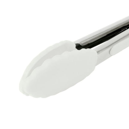 Tovolo Mini Silicone Turner Tongs: White