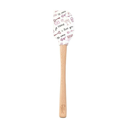 Tovolo Wood Handled Spatula: Love Script