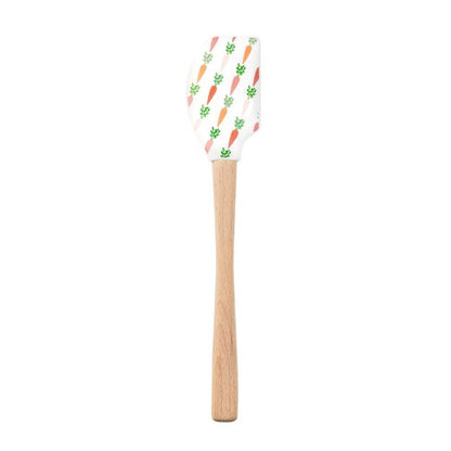 Tovolo Wood Handled Spatula: Carrot Patch