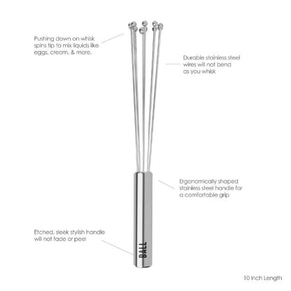 Tovolo Stainless Steel Whisk: 10", Ball