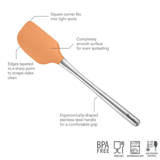 Tovolo Flex-Core Stainless Steel Handle Spatula: Apricot