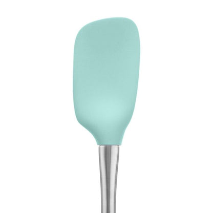 Tovolo Flex-Core Stainless Steel Handle Spoonula: Aqua