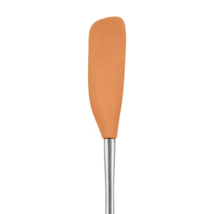 Tovolo Flex-Core Stainless Steel Handle Jar Scraper: Apricot