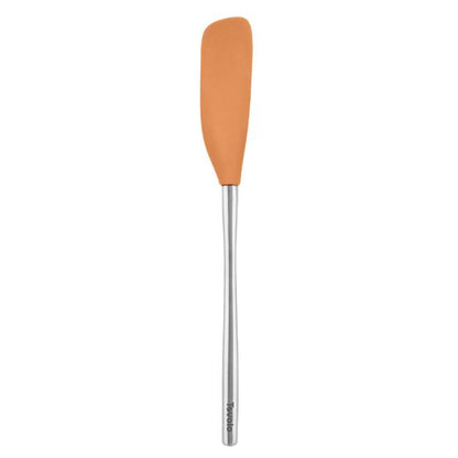 Tovolo Flex-Core Stainless Steel Handle Jar Scraper: Apricot