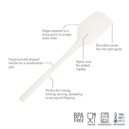 Tovolo Flex-Core All Silicone Spatula: White