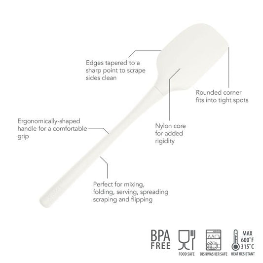 Tovolo Flex-Core All Silicone Spatula: White