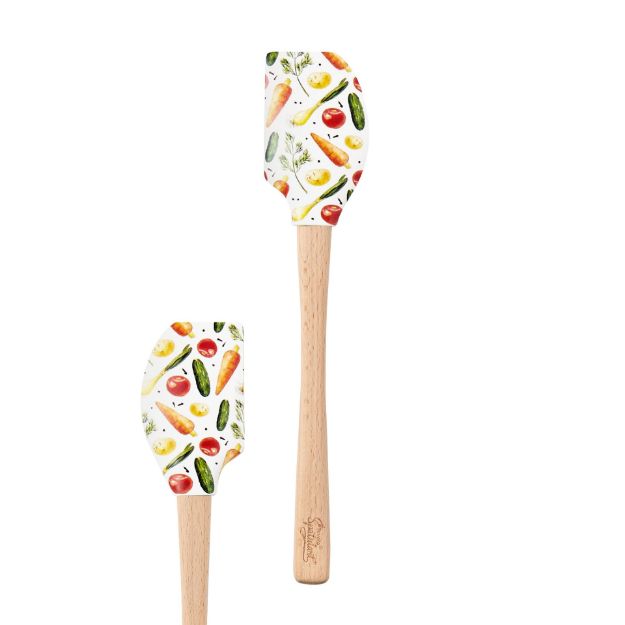 Tovolo Wood Handled Spatula: Vegetable Garden