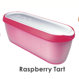 TOVOLO Glide-A-Scoop Ice Cream Tub: 1.5 QT, Raspberry Tart