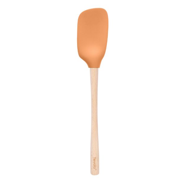 Tovolo Flex-Core Wood Handle Spoonula: Apricot