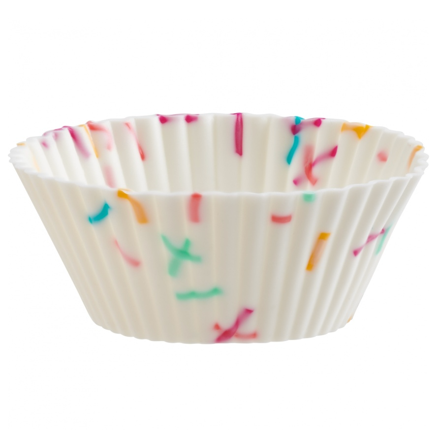 Trudeau Silicone Muffin Cups: Mini, Set of 24, Confetti