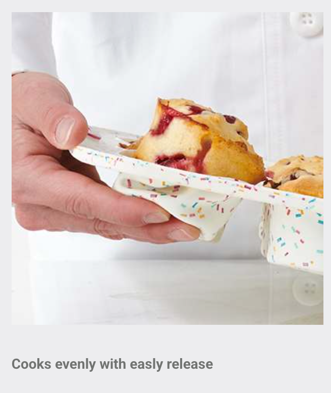 Trudeau Silicone Muffin Pan: Standard