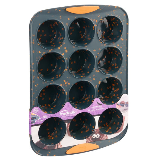 Trudeau Silicone Muffin Pan: Standard, Pumpkin Confetti