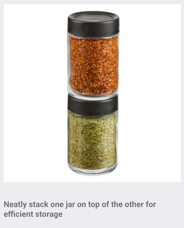 Trudeau Stacking Spice Bottle: Large