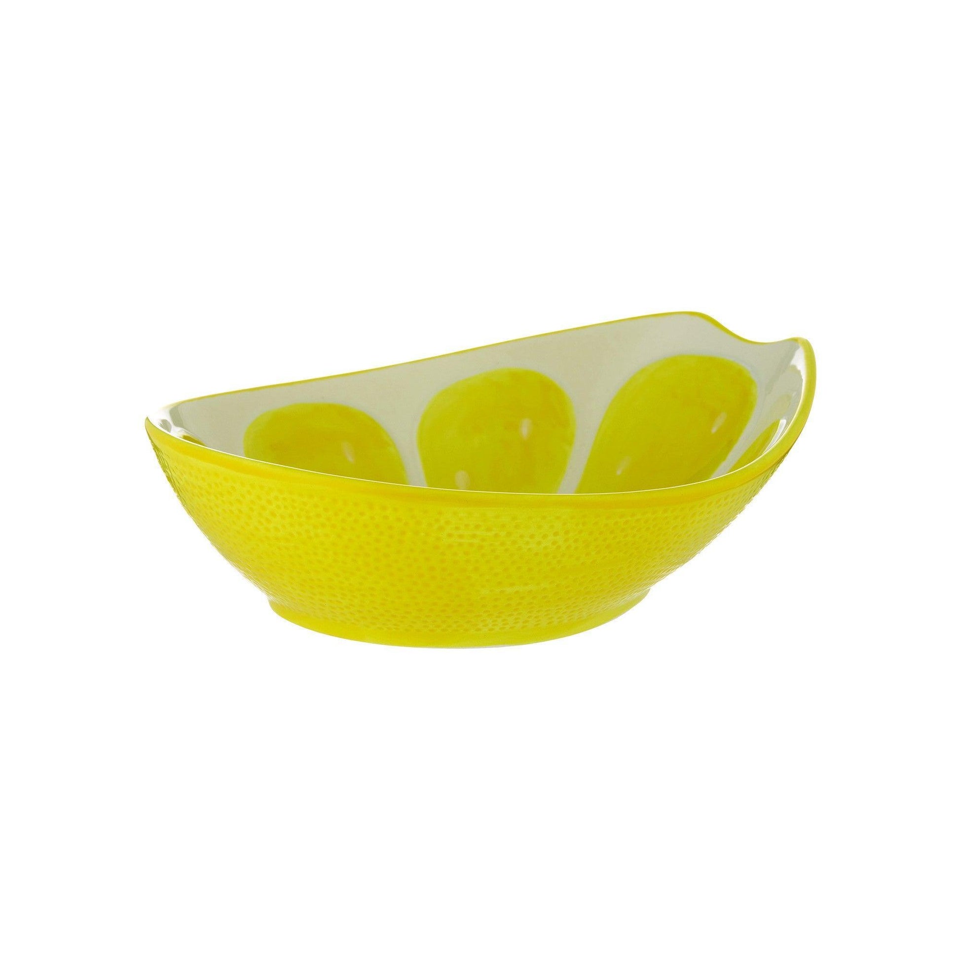 Typhoon Oval Bowl: Lemon