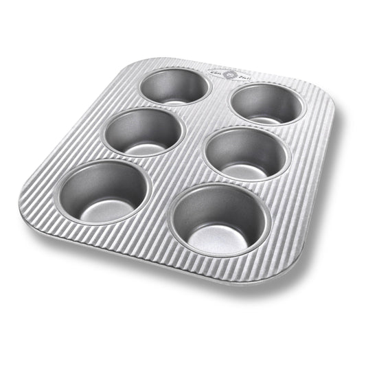 USA Pan Muffin Pan: 6 cup, Toaster Size