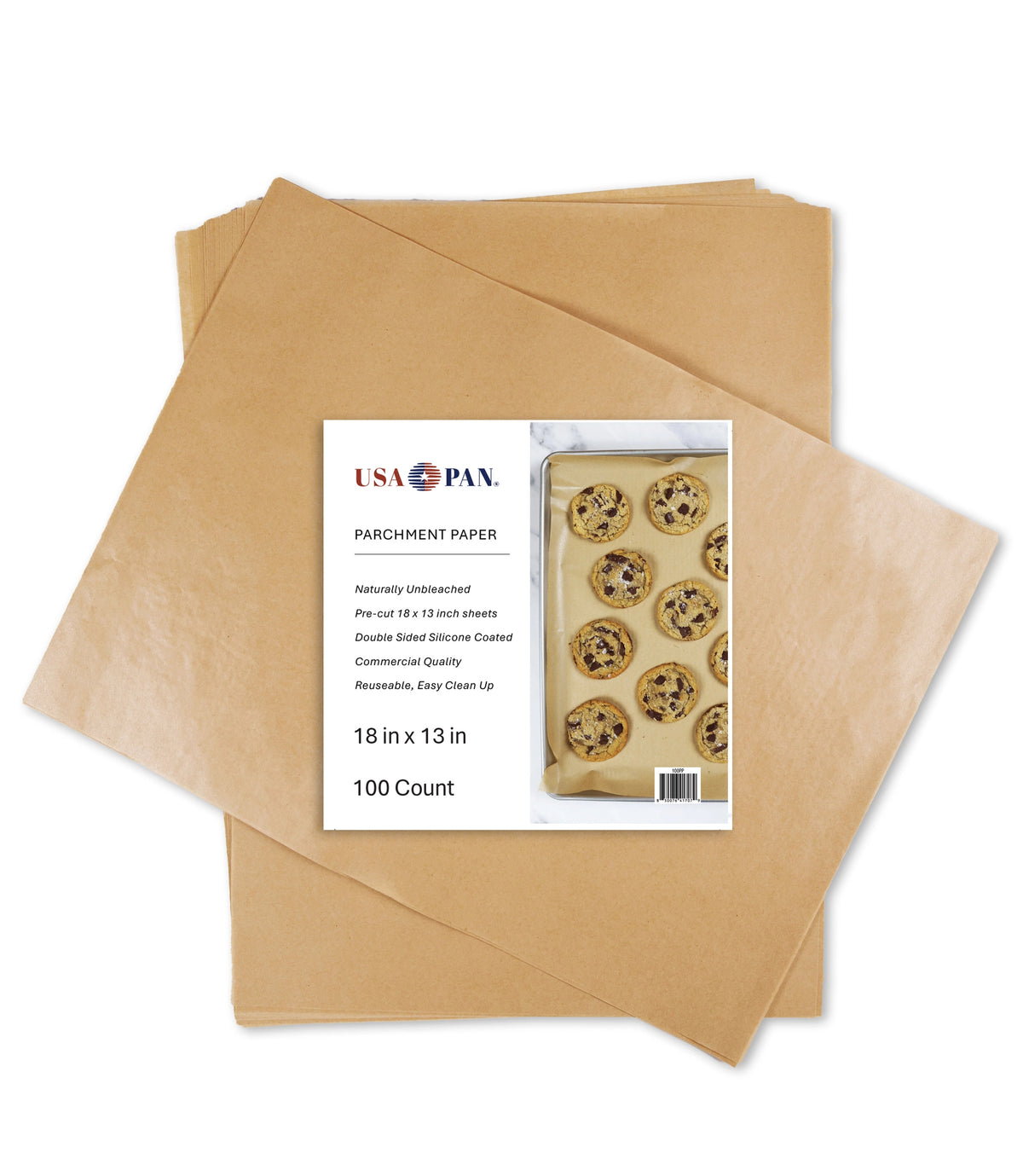 USA Pan Pre-Cut Parchment Paper (Set of 100): Half-Sheet – Zest Billings