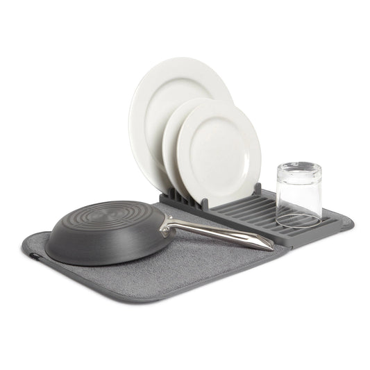 Umbra Udry Mini Dish Rack with Drying Mat