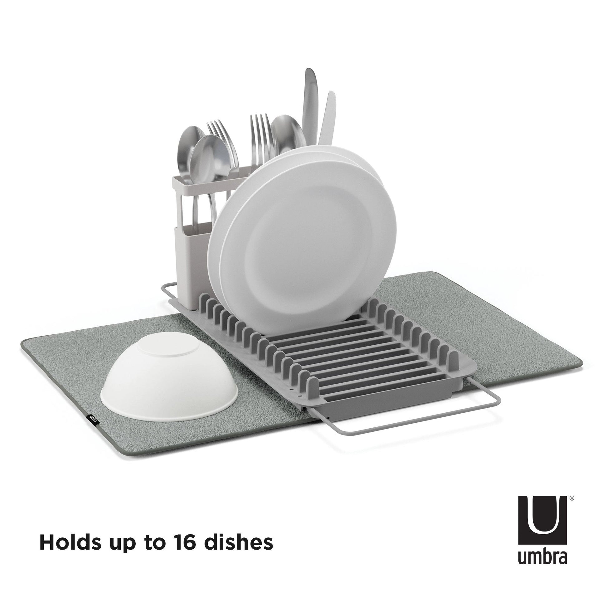 Umbra Udry Over The Sink Dish Rack with Drying Mat