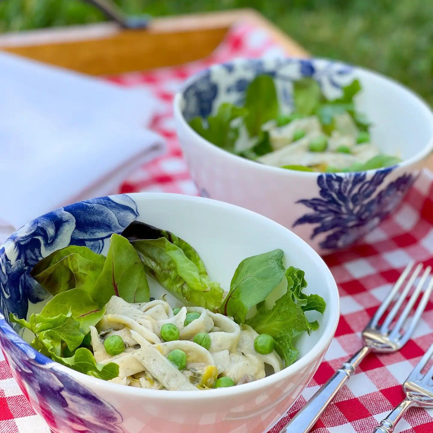 Valente Pasta: Roasted Garlic and Basil Fettuccine