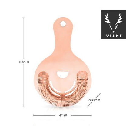 Viski Hawthorne Strainer: Copper