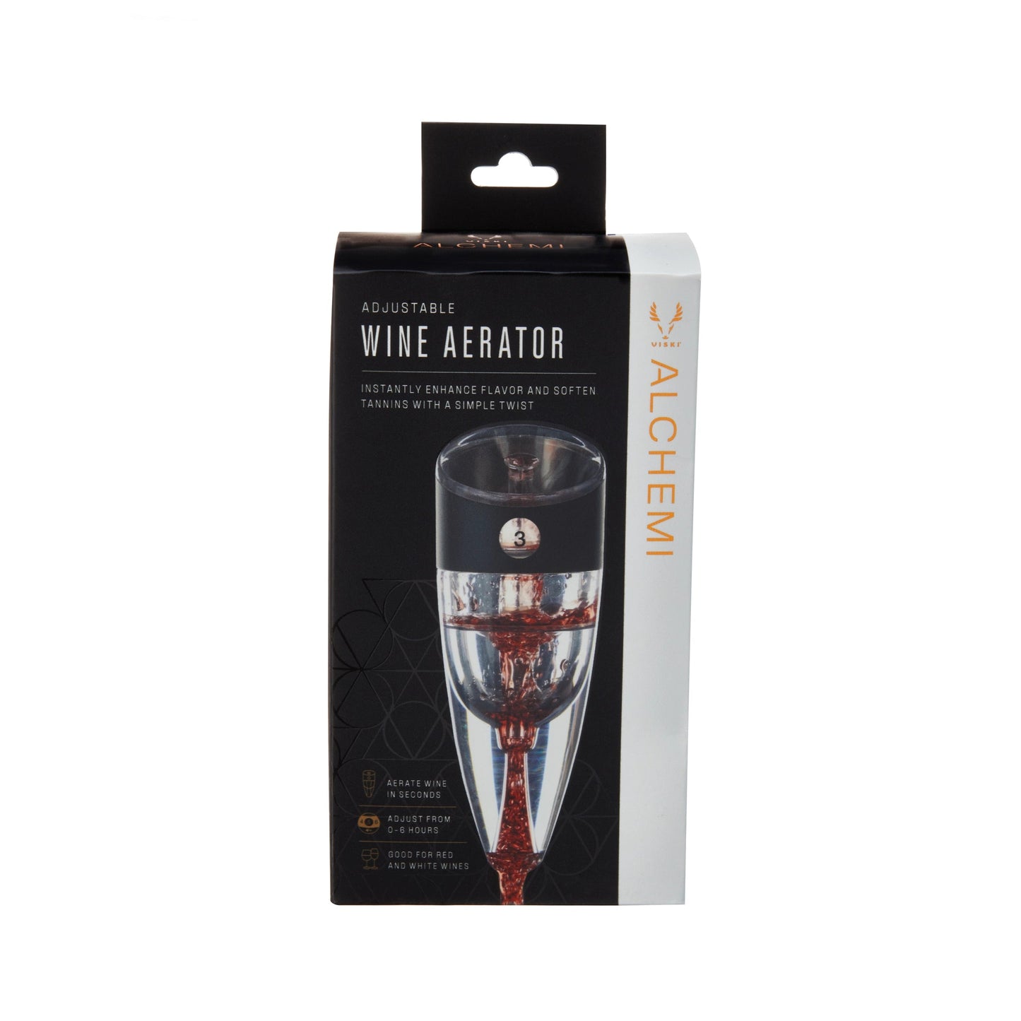 Viski Alchemi™ Adjustable Aerating Wine Pourer w/ Stand