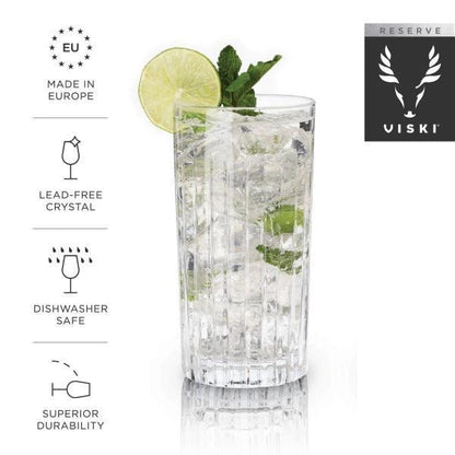Viski Reserve Glasses (Set of 4): Highball