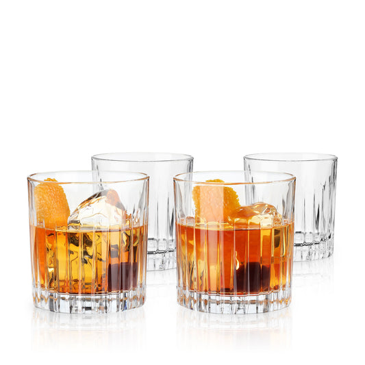 Viski Reserve Milo Glasses (Set of 4): Lowball / Rocks / DOF