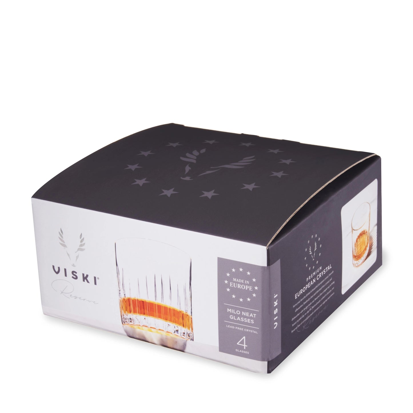 Viski Reserve Milo Glasses (Set of 4): Neat