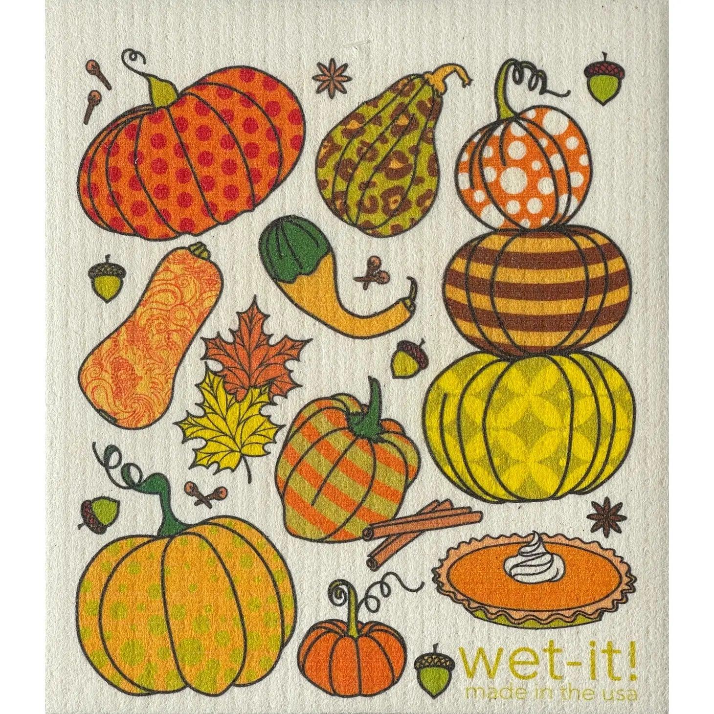 Wet-It! Swedish Dishcloth: Harvest Fall