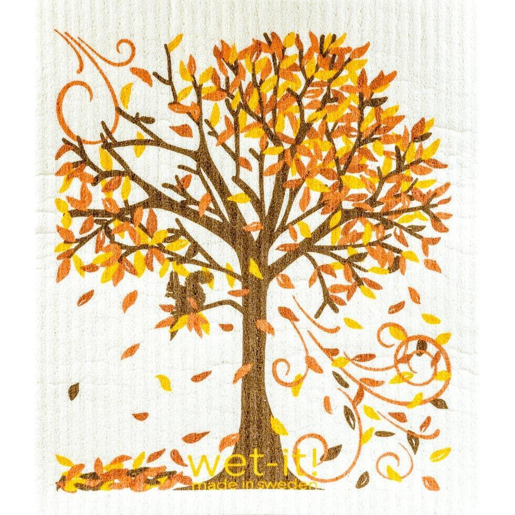 Wet-It! Swedish Dishcloth: Fall Tree