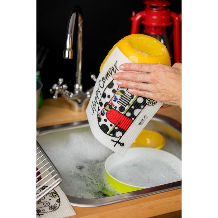Wet-It! Swedish Dishcloth: Happy Camper