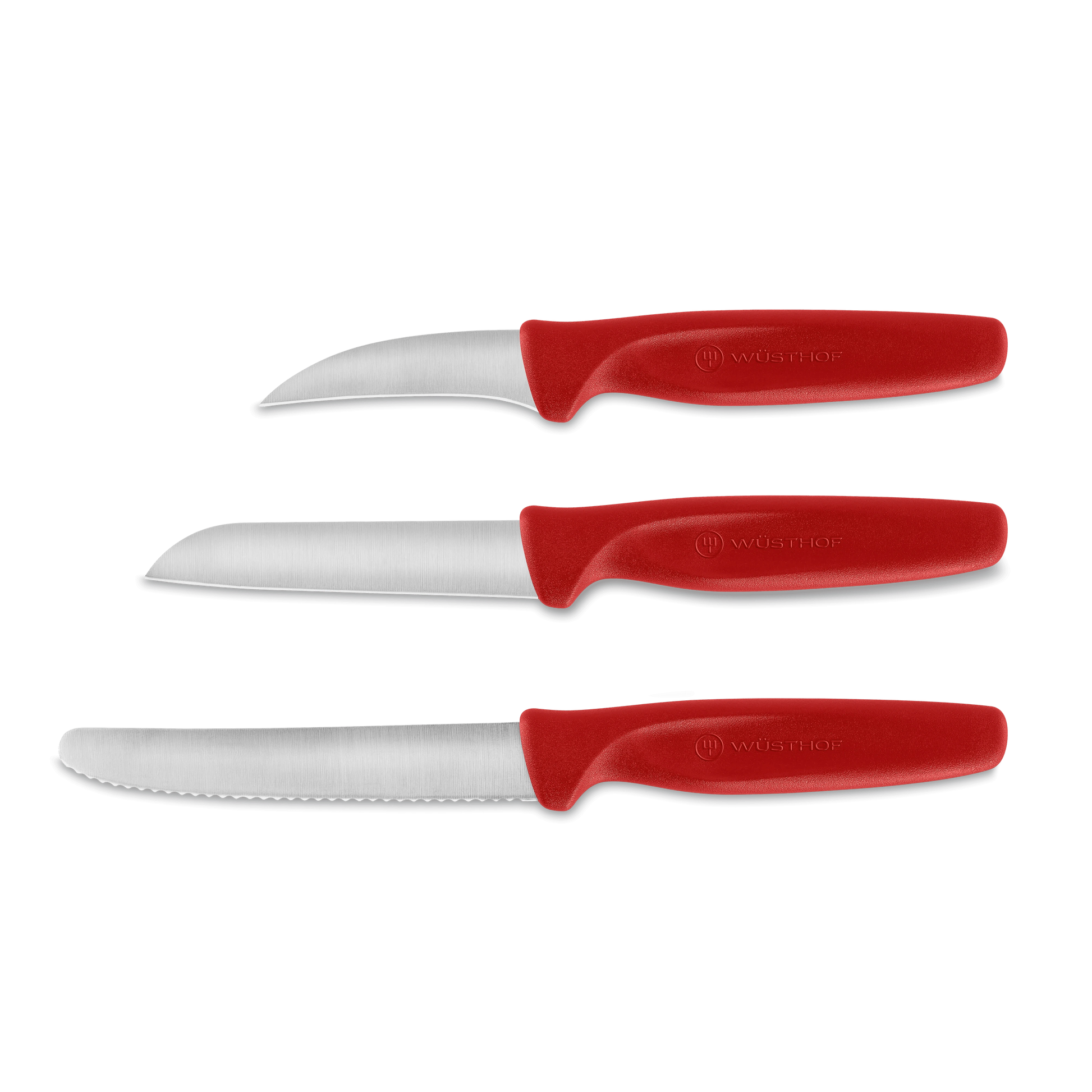 Wusthof Paring Knife Set (3 Piece): Red