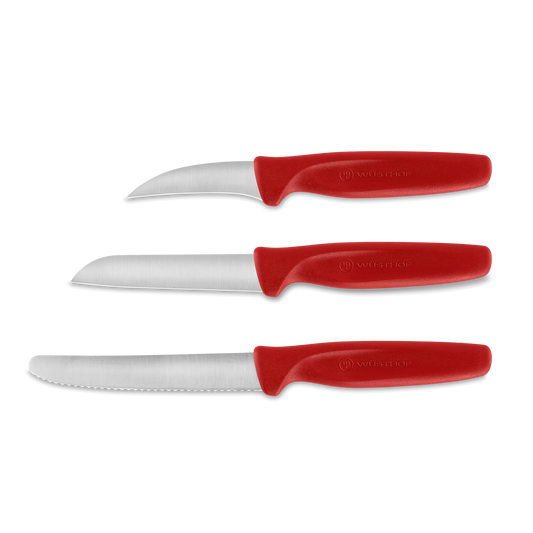 Wusthof Paring Knife Set (3 Piece): Red