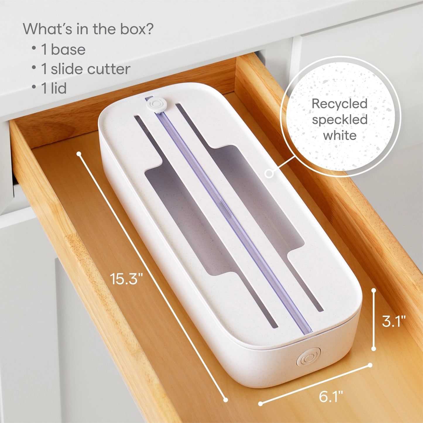 YouCopia Storaroll™ Wrap Dispenser, 2-in-1