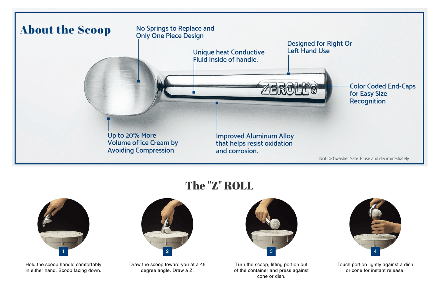 Zeroll Ice Cream Scoop: Size 16