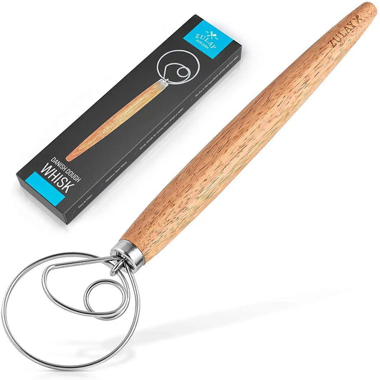 Zulay Kitchen Danish Dough Whisk