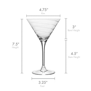 Mikasa Cheers Martini Glasses (Set of 4): 10 oz