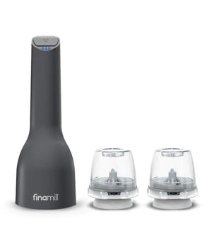 FinaMill Rechargeable Grinder with 2 FinaPod Pro Plus Pods: Midnight Black
