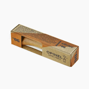 Opinel N°6 Stainless Steel Pocket Knife: Olivewood