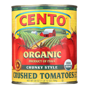 Cento Certified Organic Chunky Style Crushed Tomatoes, 28oz.