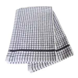 Samuel Lamont Poli-Dri Cotton Tea Towel: Charcoal Grey
