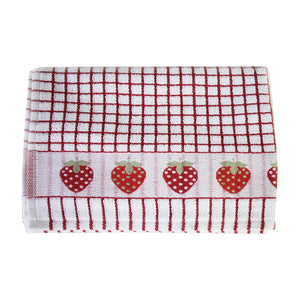 Samuel Lamont Poli-Dri Jacquard Tea Towel: Strawberries