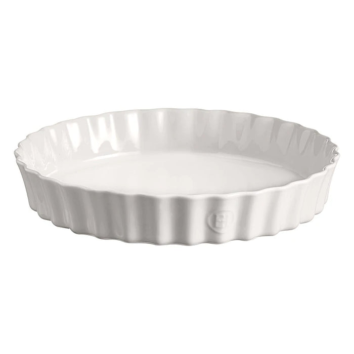 Emile Henry Tart Dish: 12.5" Round, Deep, Flour