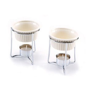 NorPro Butter Warmers, Set Of 2, White