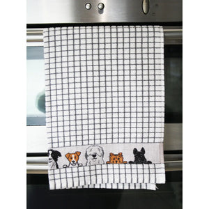 Samuel Lamont Poli-Dri Jacquard Tea Towel: Dog