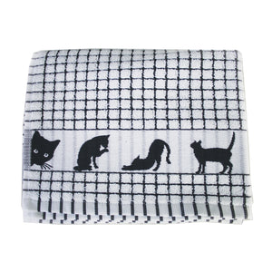 Samuel Lamont Poli-Dri Jacquard Tea Towel: Cat