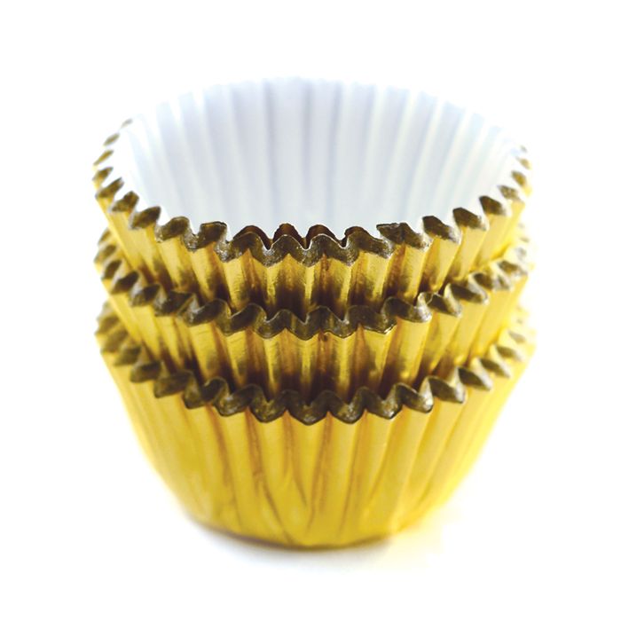 NorPro Baking Cups: Mini, Gold Foil