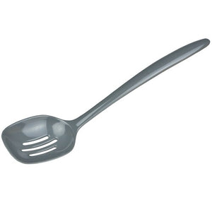 Hutzler Melamine Slotted Spoon (12-inch): Gray